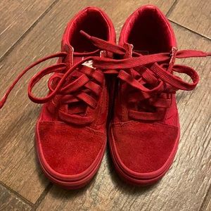 Kids red Vans